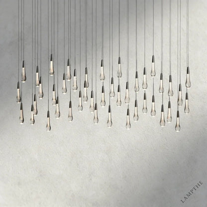 70" / Bronze Soltaire Linear Chandelier 37", 50", 60", 70"
