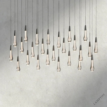 50" / Bronze Soltaire Linear Chandelier 37", 50", 60", 70"