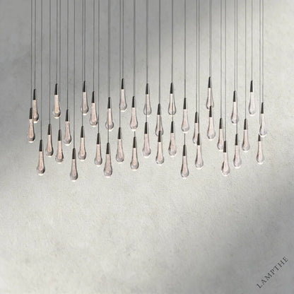 60" / Bronze Soltaire Linear Chandelier 37", 50", 60", 70"