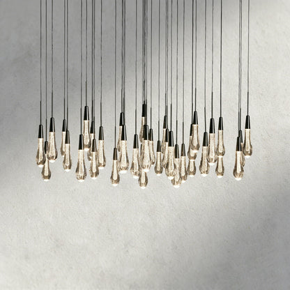 48" / Bronze Soltaire Round Chandelier 17", 24", 36", 58"