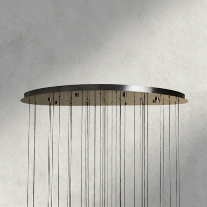 Soltaire Round Chandelier 17", 24", 36", 58"