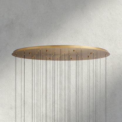 Soltaire Round Chandelier 17", 24", 36", 58"