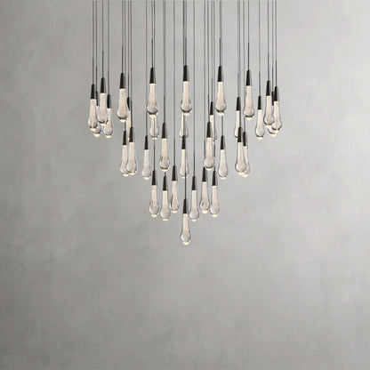 36" / Bronze Soltaire Round Chandelier 17", 24", 36", 58"