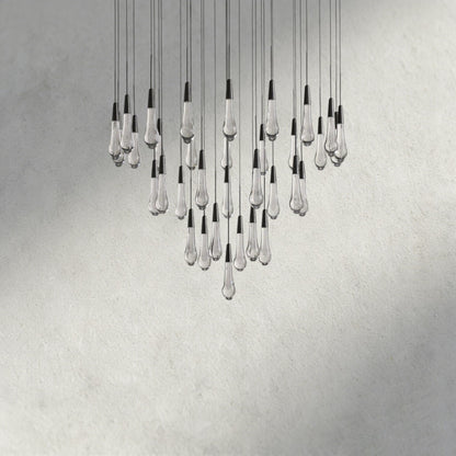 Soltaire Round Chandelier 17", 24", 36", 58"