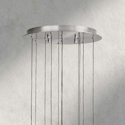 Soltaire Round Chandelier 17", 24", 36", 58"