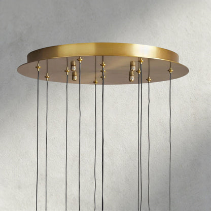 Soltaire Round Chandelier 17", 24", 36", 58"