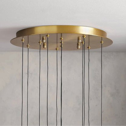 Soltaire Round Chandelier 17", 24", 36", 58"