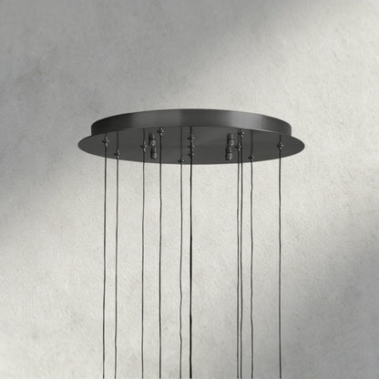 Soltaire Round Chandelier 17", 24", 36", 58"
