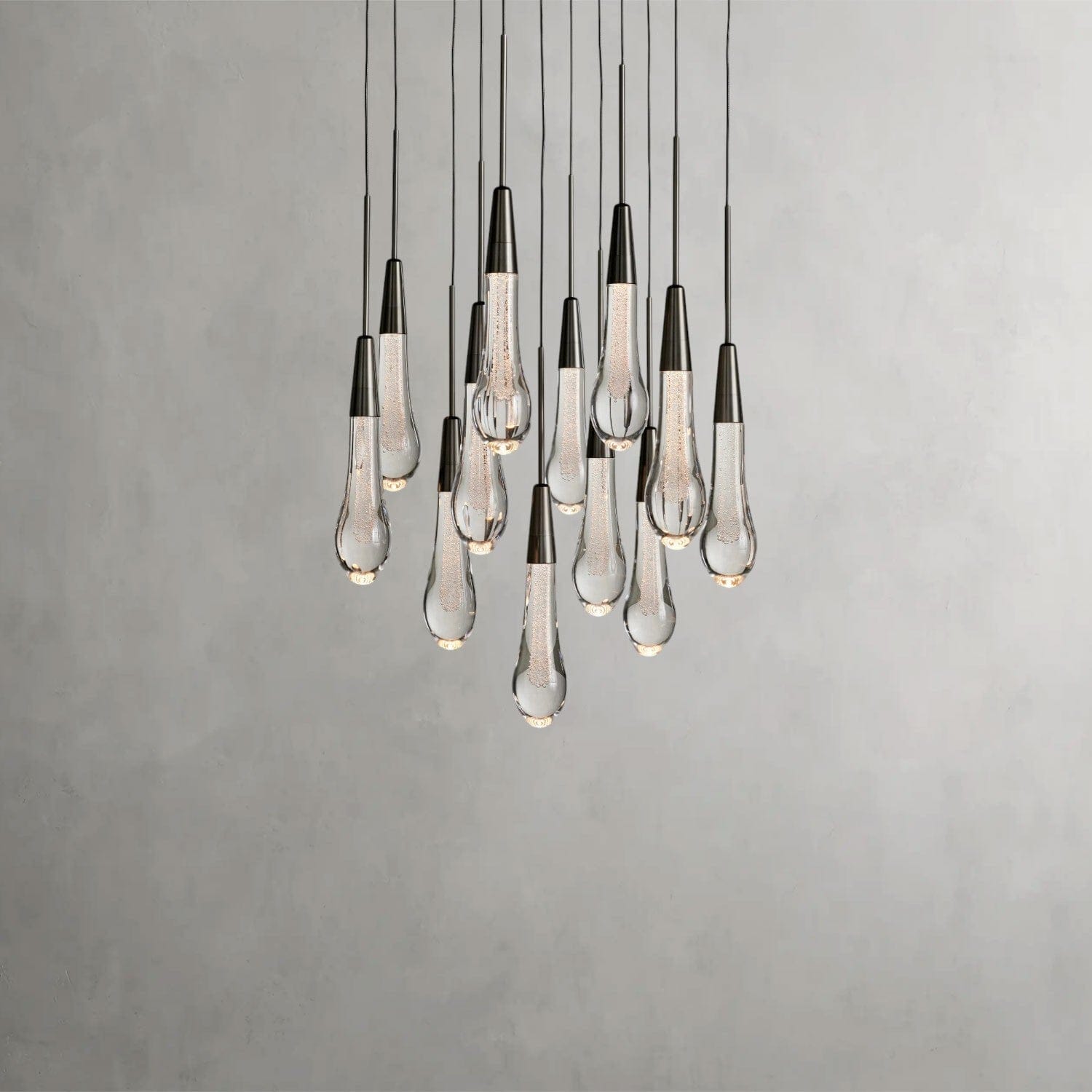 17" / Bronze Soltaire Round Chandelier 17", 24", 36", 58"