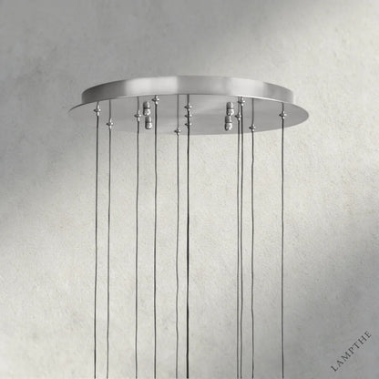 Soltaire Round Chandelier 17", 24", 36", 58"