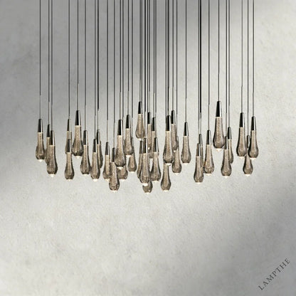 48" / Nickle Soltaire Round Chandelier 17", 24", 36", 58"