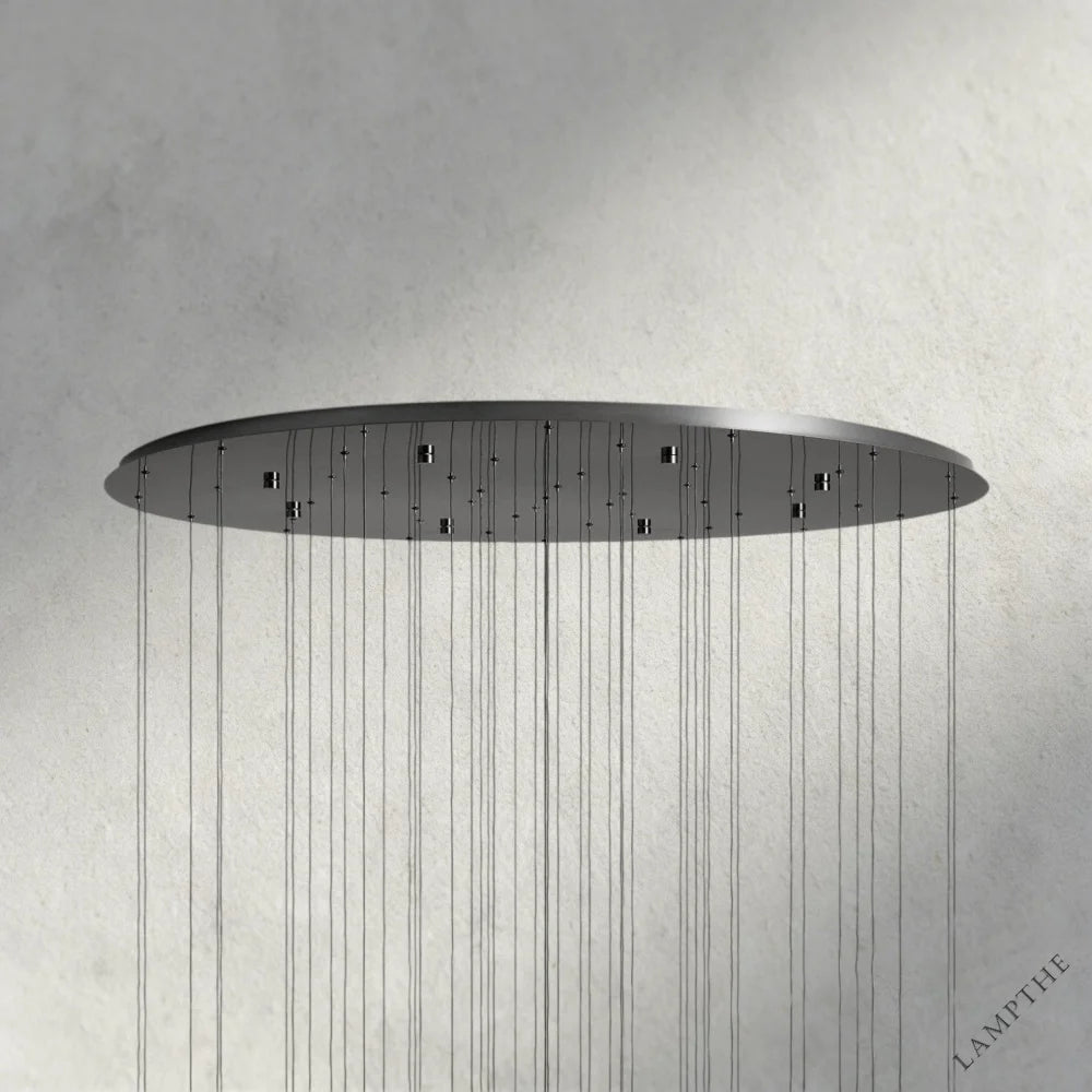 Soltaire Round Chandelier 17", 24", 36", 58"