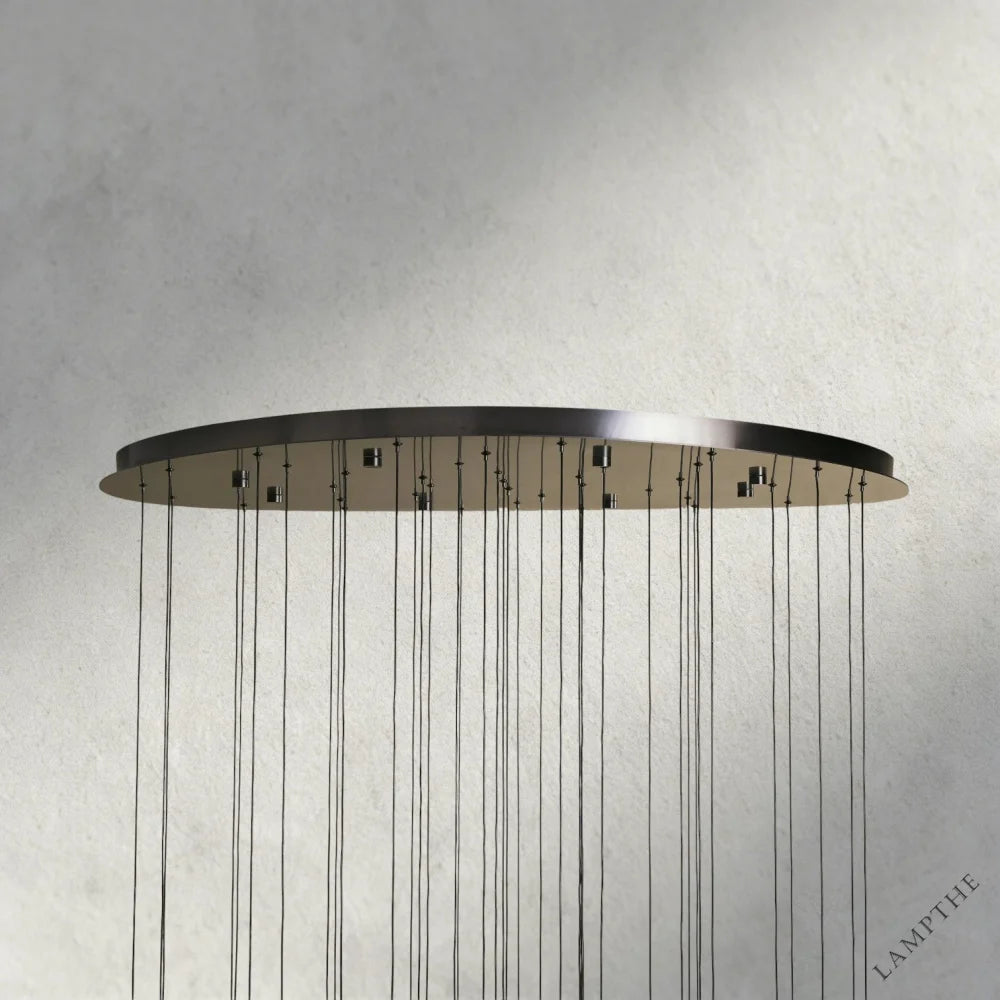 Soltaire Round Chandelier 17", 24", 36", 58"