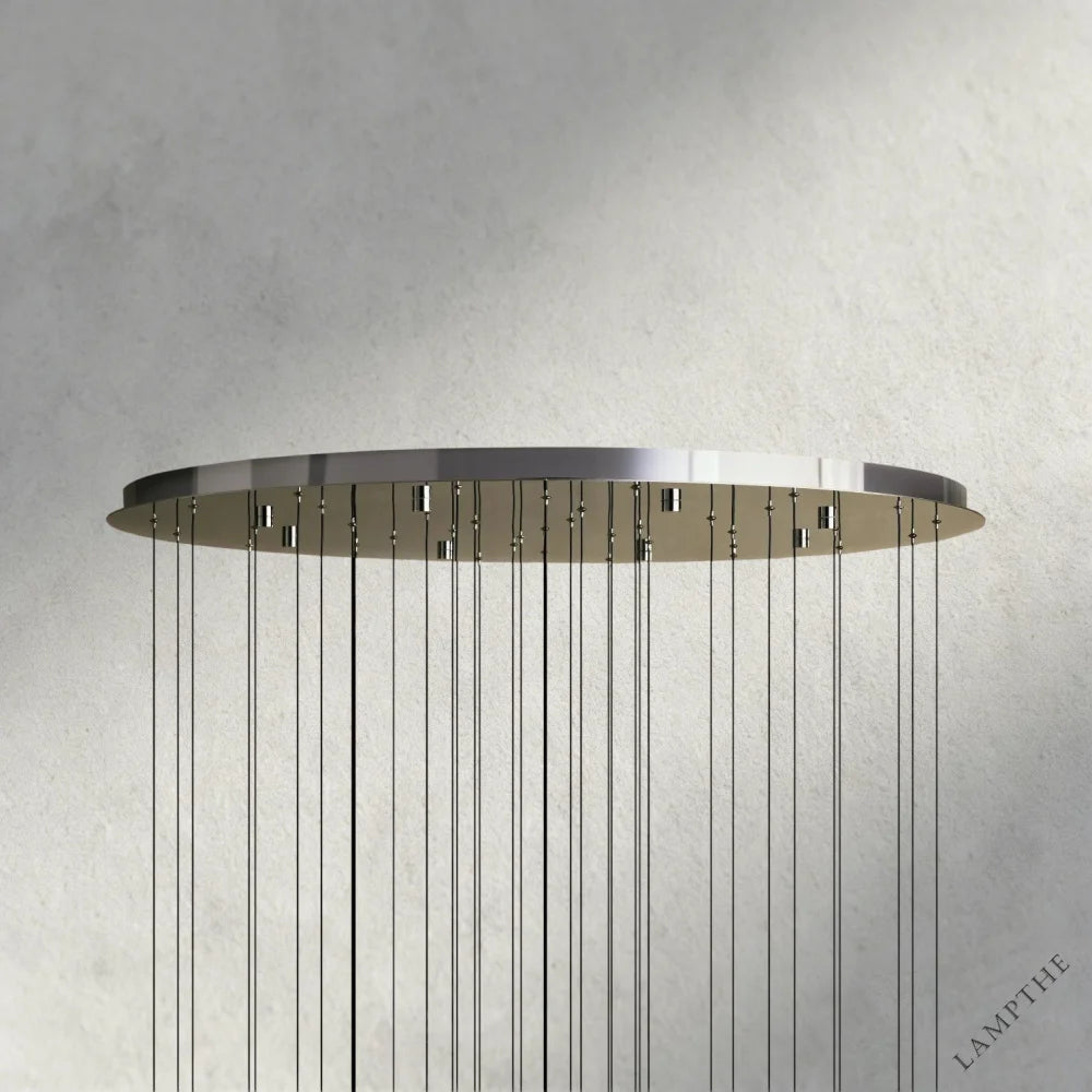 Soltaire Round Chandelier 17", 24", 36", 58"