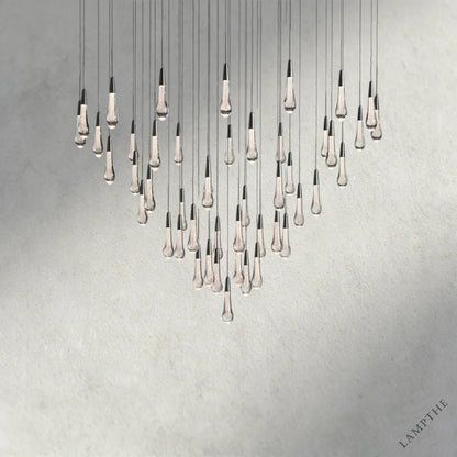 58" / Bronze Soltaire Round Chandelier 17", 24", 36", 58"