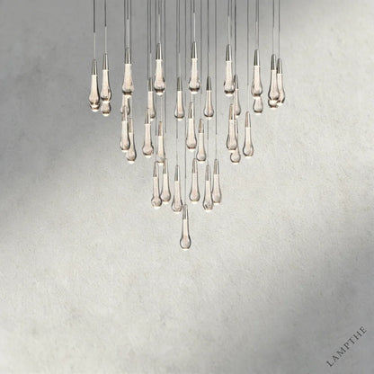 36" / Nickle Soltaire Round Chandelier 17", 24", 36", 58"