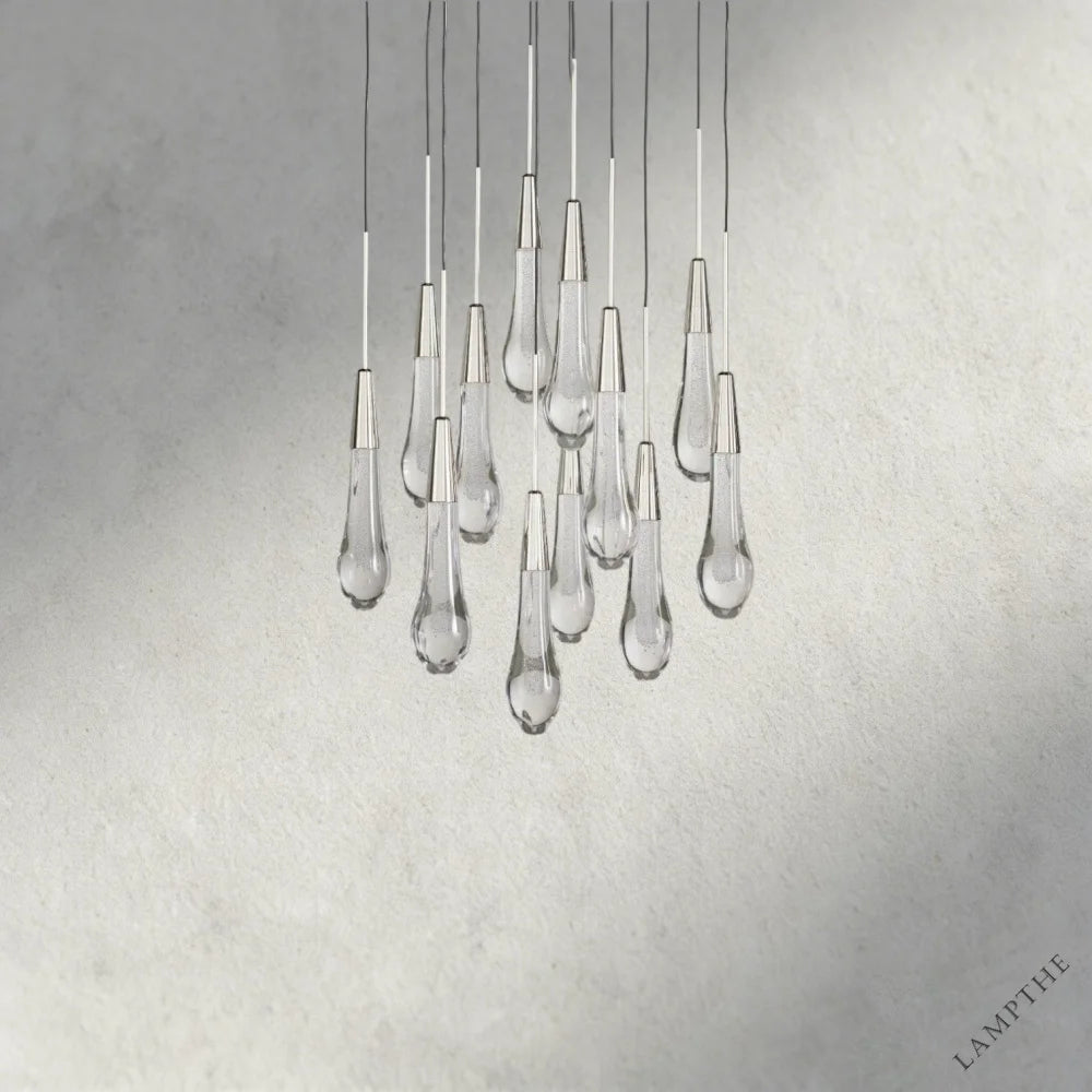 17" / Nickle Soltaire Round Chandelier 17", 24", 36", 58"
