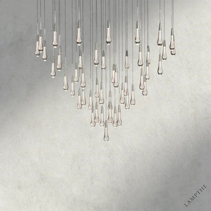 58" / Nickle Soltaire Round Chandelier 17", 24", 36", 58"