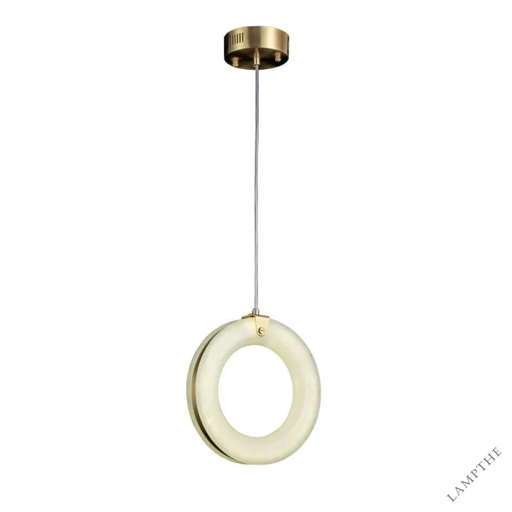 Alabaster Lorry Toroid Staircase Chandelier