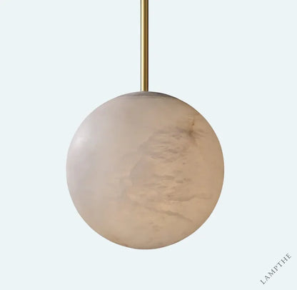 Theseus Alabaster Modern Ball Pendant Light