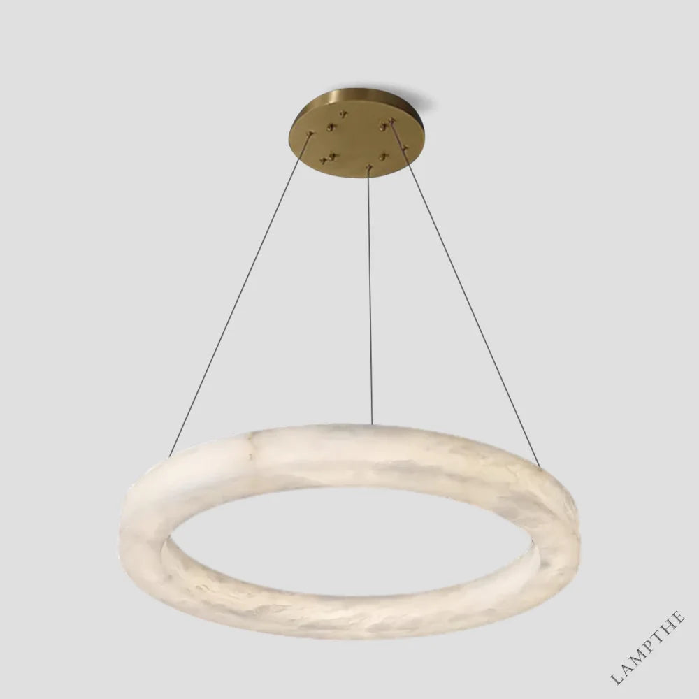 Theseus Alabaster Round Chandelier