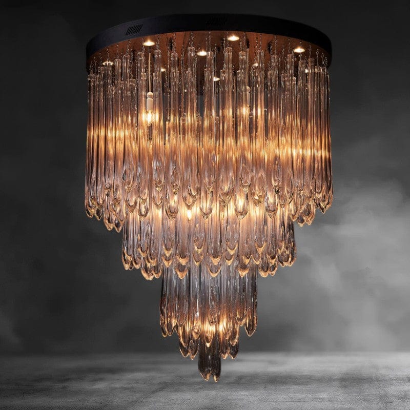 Tiffany Round Flushmount Pendant