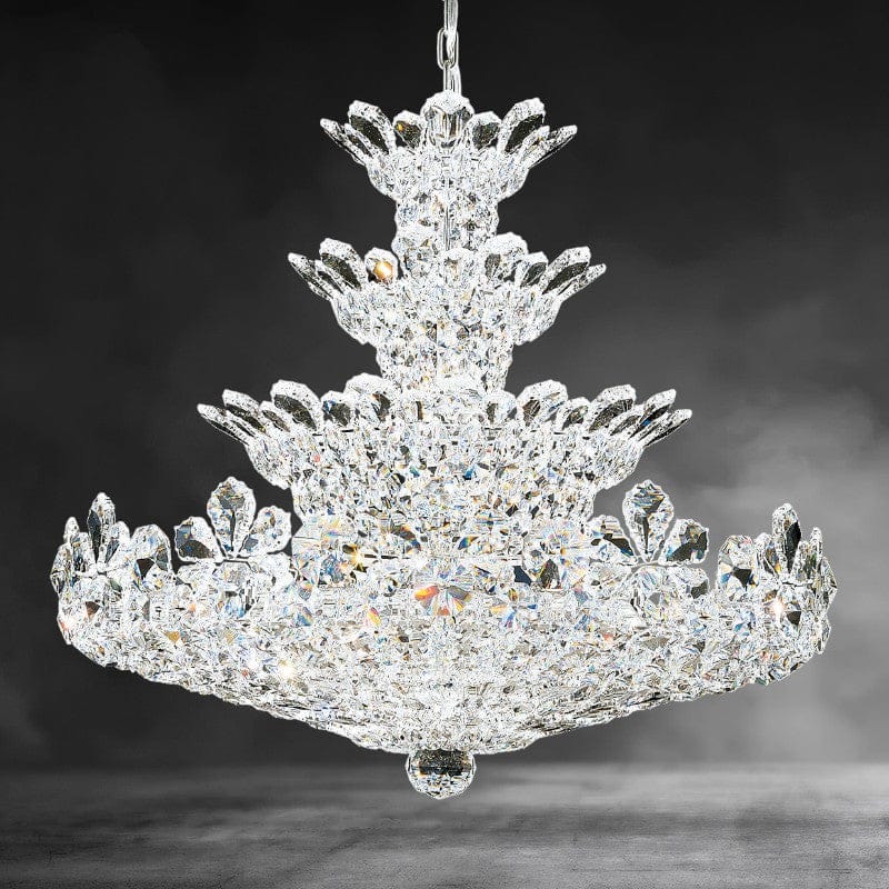 Clear Heritage Crystal Trillane Crystal Chandelier 30"