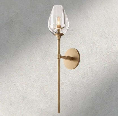 Brass TULIP GRAND SCONCE