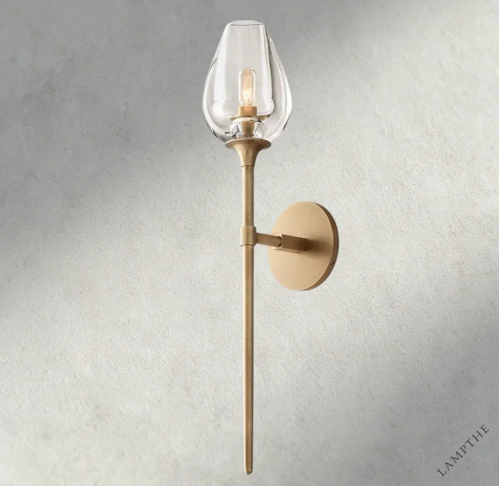 Brass TULIP GRAND SCONCE