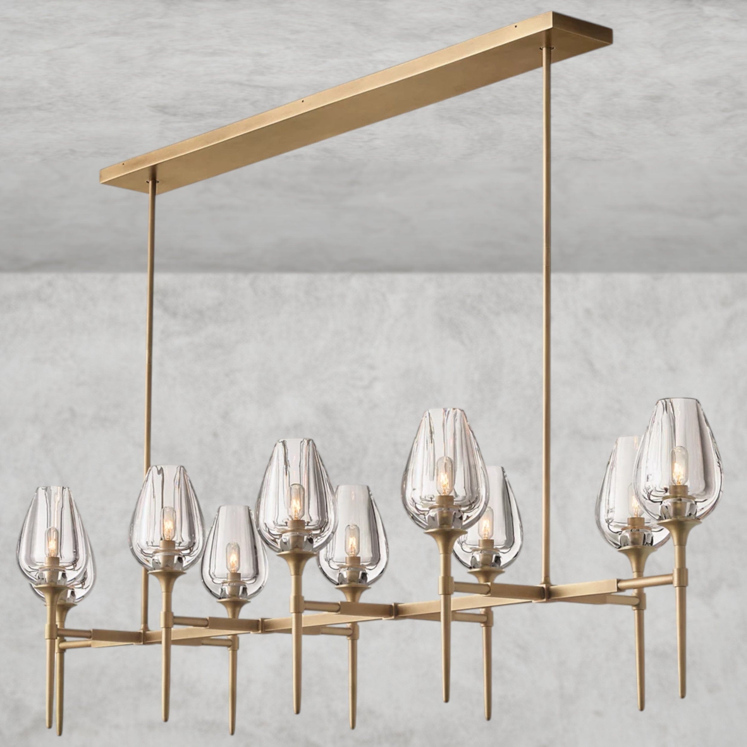 Tulip Linear Chandelier 52", 65"