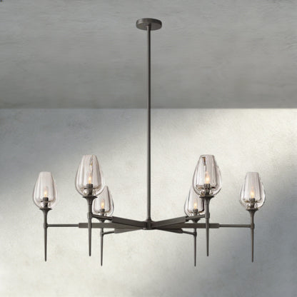 42" / Bronze TULIP ROUND CHANDELIER 27", 42", 54"