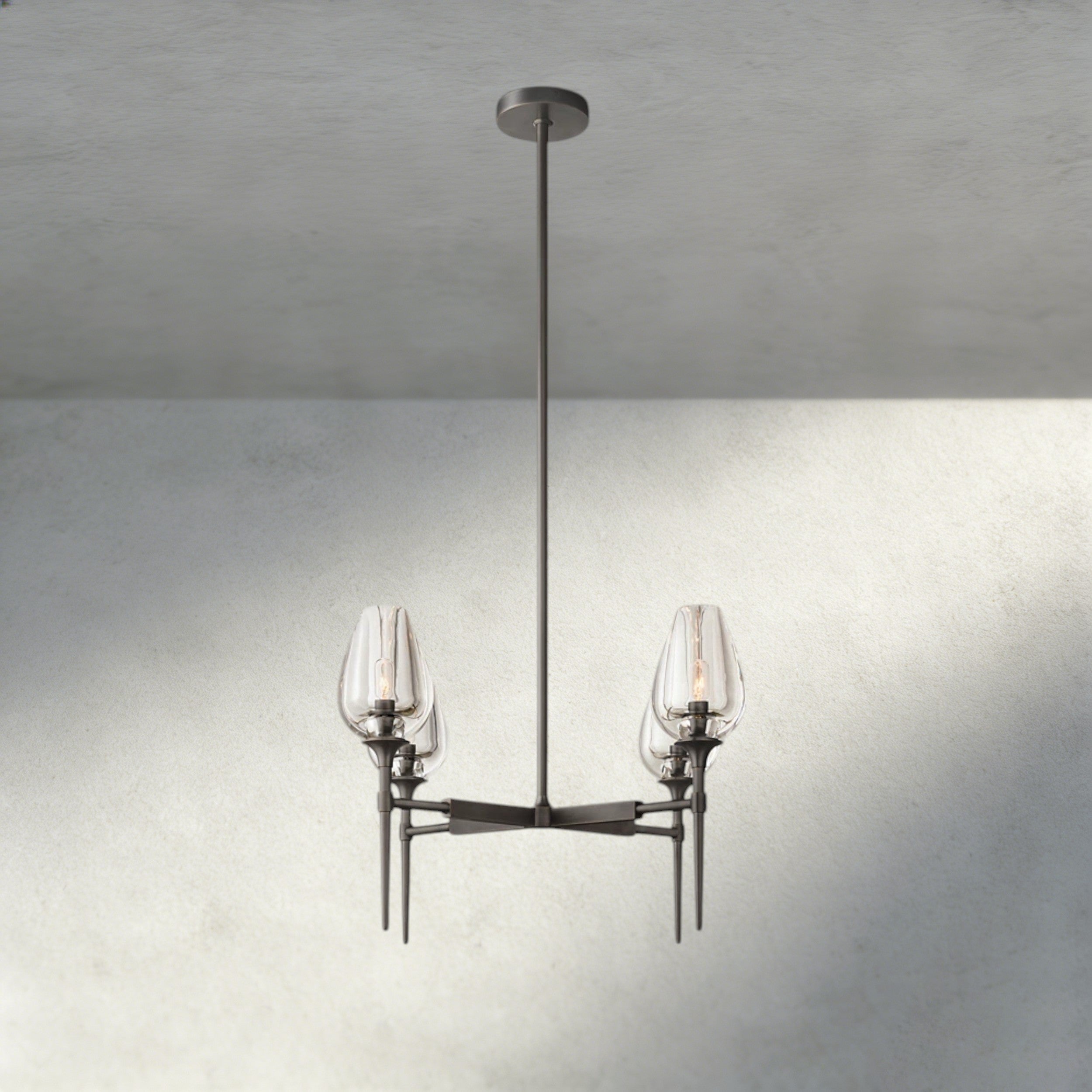 27" / Bronze TULIP ROUND CHANDELIER 27", 42", 54"