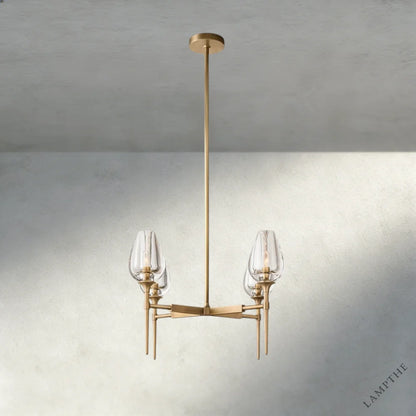 27" / Brass TULIP ROUND CHANDELIER 27", 42", 54"