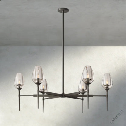 42" / Bronze TULIP ROUND CHANDELIER 27", 42", 54"