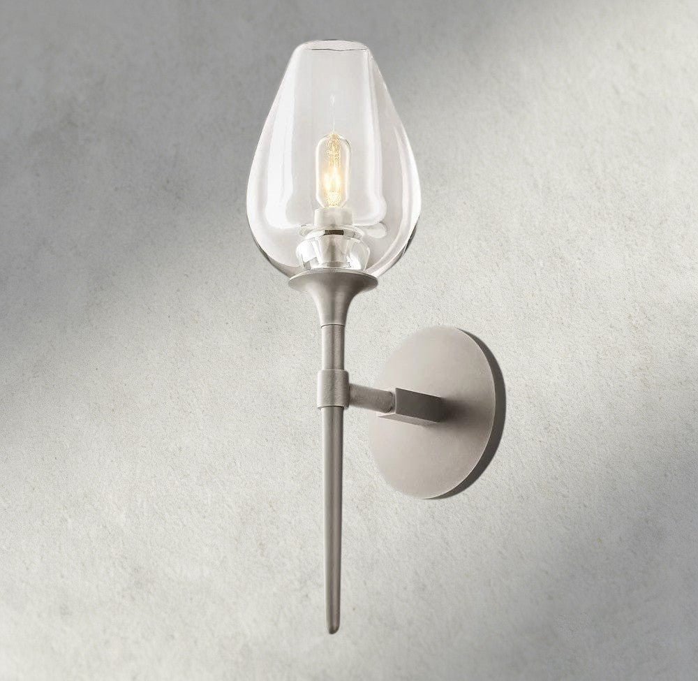 Nickle TULIP SINGLE SCONCE