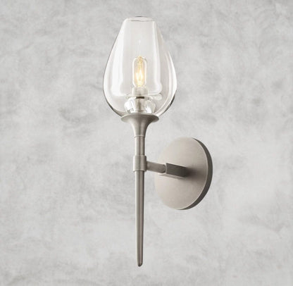 Nickle TULIP SINGLE SCONCE