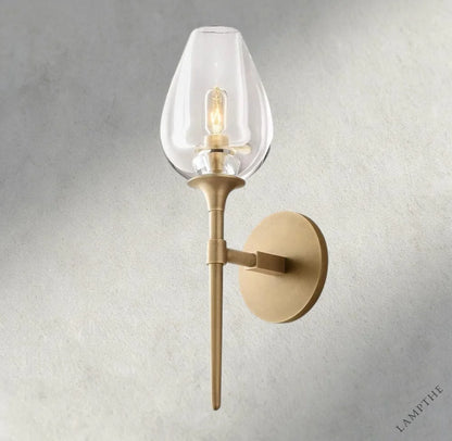 Brass TULIP SINGLE SCONCE