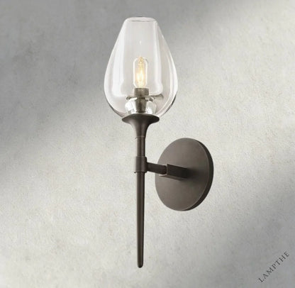 Bronze TULIP SINGLE SCONCE