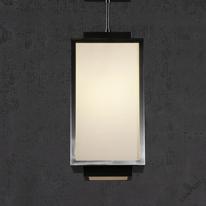 Venus Box Geometric Alabaster Pendant Light