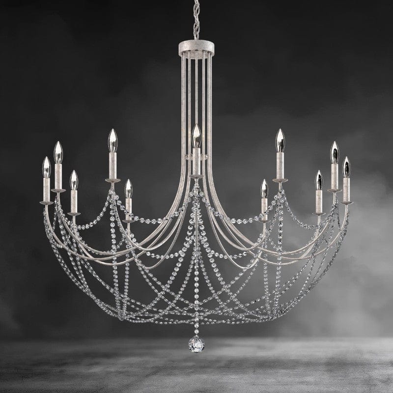 Antique Silver Verdana Chandelier