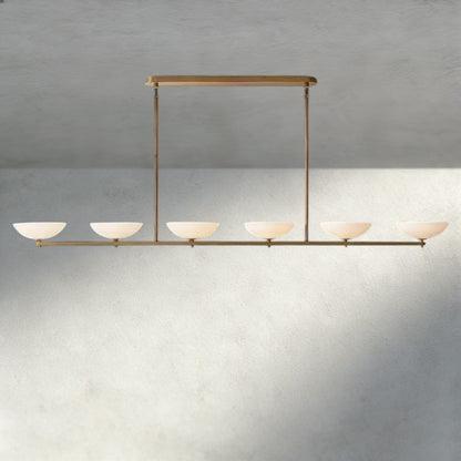 96" / Brass Vernet Linear Chandelier 60", 76", 96"