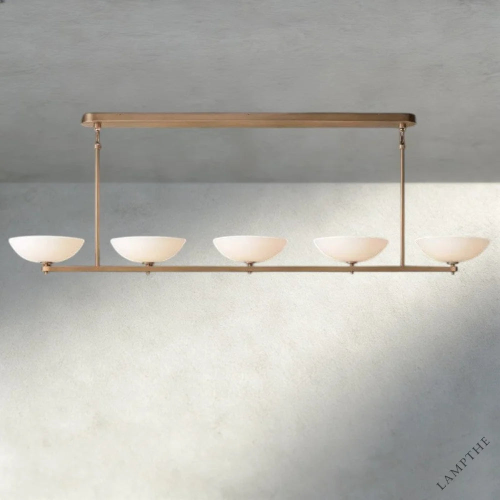 76" / Brass Vernet Linear Chandelier 60", 76", 96"