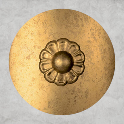 Heirloom Gold / Clear Heritage Crystal Vesca Long Chandelier 46"