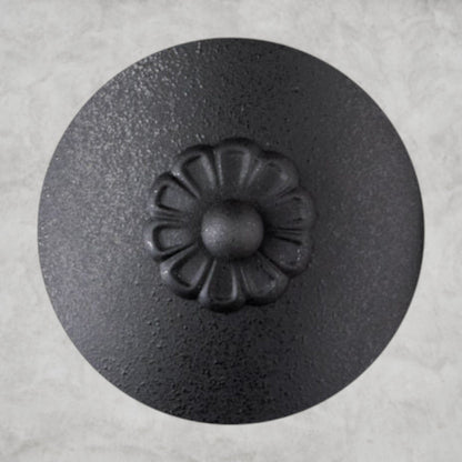 Ferro Black / Clear Heritage Crystal Vesca Long Chandelier 46"