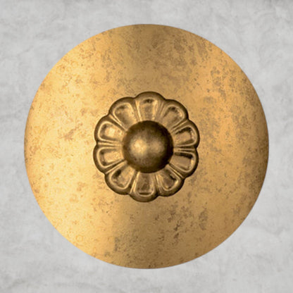 Heirloom Gold / Clear Heritage Crystal Vesca Long Chandelier 58"