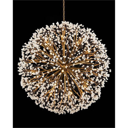 Veyla Spherical Thirty-Light Quartz Chandelier