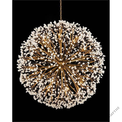 Veyla Spherical Thirty-Light Quartz Chandelier