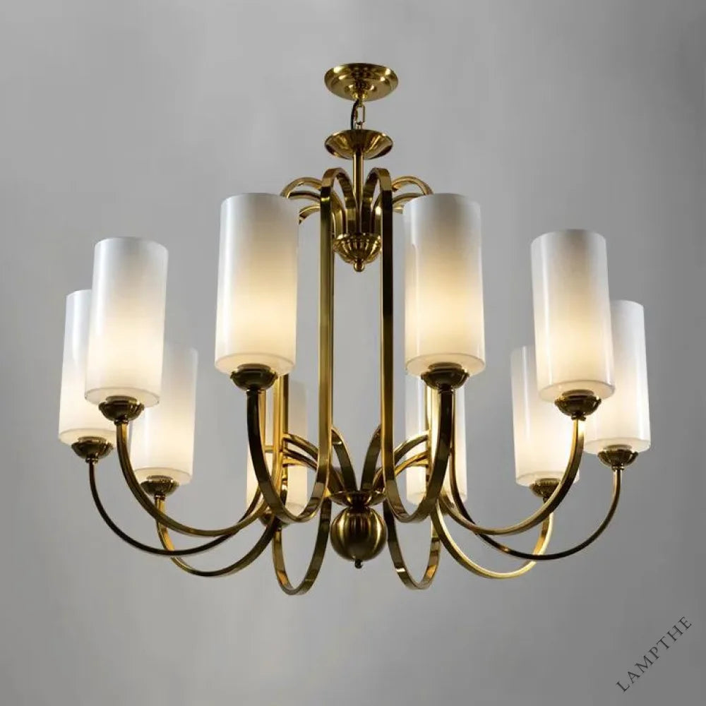 Aries Vintage Brass Chandelier