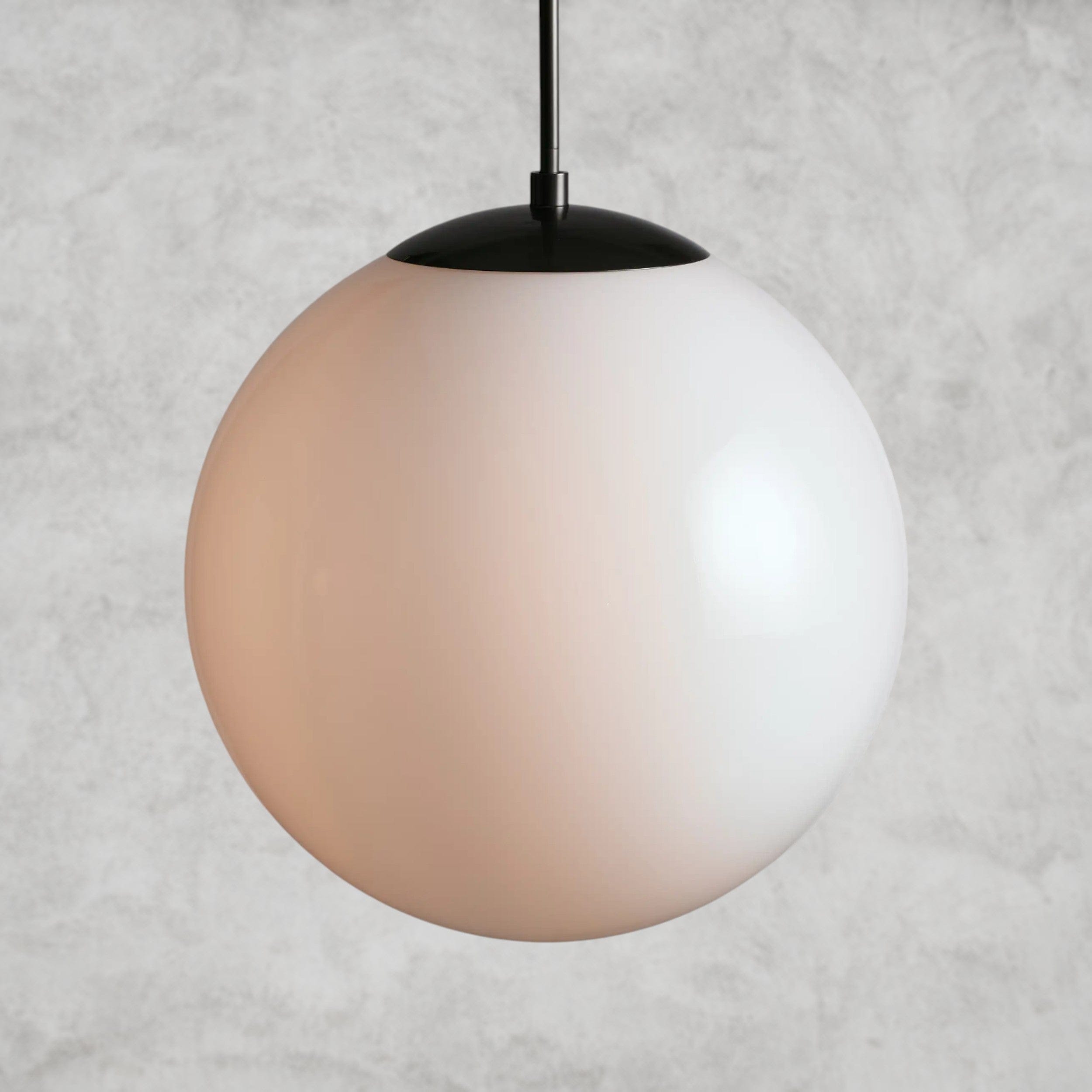 Bronze / Milk Wescott XL Globe Pendant with Rod