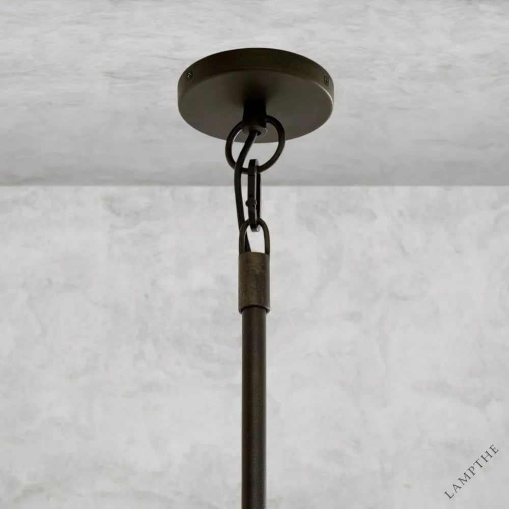 Widham One-Tire Round Alabaster Chandelier